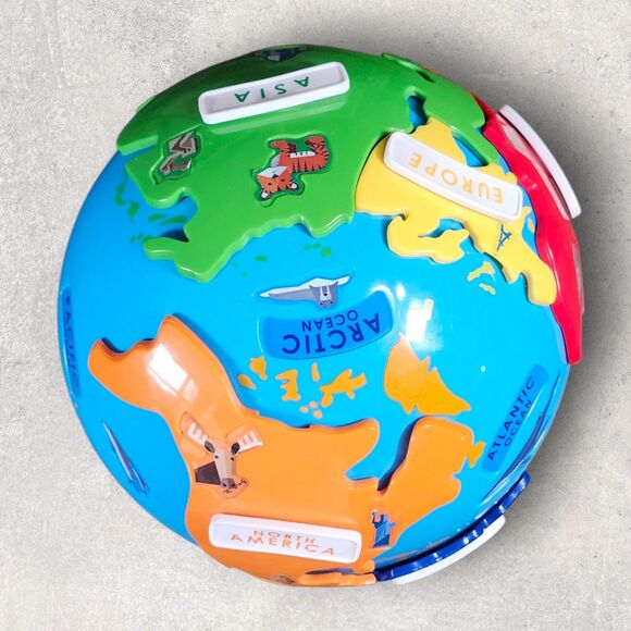 Learning Resources Puzzle Globe Educational Toy Continents Map Preschool Learn - Picture 7 of 10